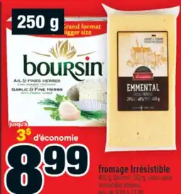 Super C fromage Irrésistible | Irrésistible cheese offer