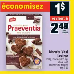 Super C biscuits Vital Leclerc | Leclerc Vital cookies offer