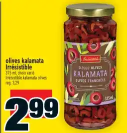 Super C olives kalamata Irrésistible | Irrésistible kalamata olives offer