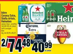 Super C bière Corona Extra, Stella Artois, Heineken | beer offer