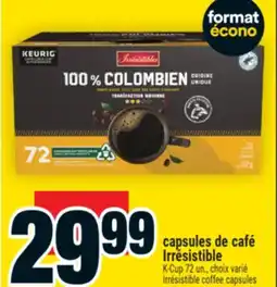 Super C capsules de café Irrésistible | Irrésistible coffee capsules offer