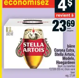 Super C bière Corona Extra, Stella Artois, Modelo, Hoegardeen | beer offer