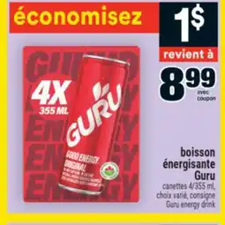 Super C boisson énergisante Guru | Guru energy drink offer