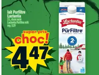 Super C lait Purfiltre Lactantia | Lactantia Purfiltre milk offer