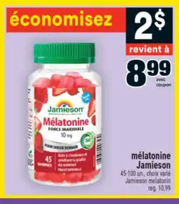 Super C mélatonine Jamieson | Jamieson melatonin offer
