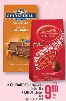 Jean Coutu GHIRARDELLI, LINDT Selected Products offer