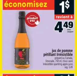 Super C jus de pomme pétillant irrésistible | irrésistible sparkling apple juice offer