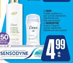 Jean Coutu DOVE Selected hair and body care products SENSODYNE Selected oral care products offer