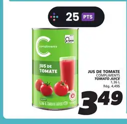 IGA COMPLIMENTS TOMATO JUICE offer