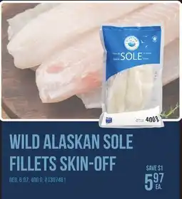 Giant Tiger Wild Alaskan Sole Fillets Skin-Off offer