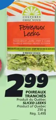 IGA SLICED LEEKS offer
