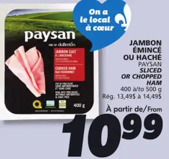 IGA PAYSAN SLICED OR CHOPPED HAM offer