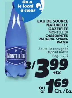 IGA MONTELLIER CARBONATED NATURAL SPRING offer