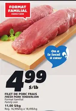 IGA FRESH PORK TENDERLOIN offer