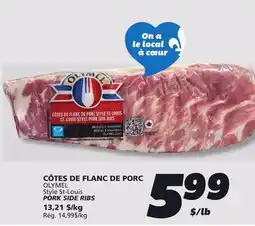 IGA Style St-Louis PORK SIDE RIBS offer