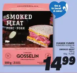 IGA FUMOIRS GOSSELIN Porc SMOKED MEAT offer