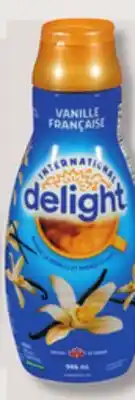 IGA INTERNATIONAL DELIGHT COFFE ENHANCER, MILK OR CHOCOLATE MILK offer