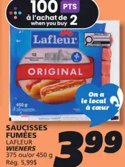 IGA LAFLEUR WIENERS offer