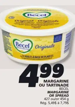 IGA BECEL MARGARINE OR SPREAD offer