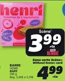 IGA HENRI BARS offer
