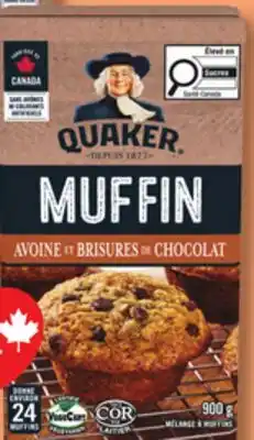 IGA QUAKER MUFFIN MIX offer