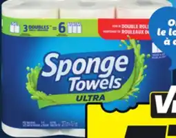 IGA SPONGE TOWELS ULTRA, ULTRA PRO PAPER TOWELS, FACIAL TISSUES OR BATHROOM TISSUE offer