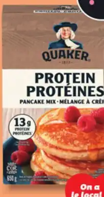 IGA QUAKER COOKIE, MUFFIN OR PANCAKE MIX offer