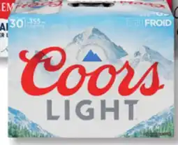 IGA COORS LIGHT BEER offer