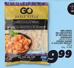 IGA GREEN OCEAN FROZEN SHRIMP & SCALLOPS MEDLEY offer