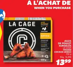 IGA LA CAGE FROZEN CHICKEN WINGS offer