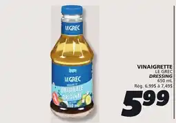 IGA LE GREC DRESSING offer