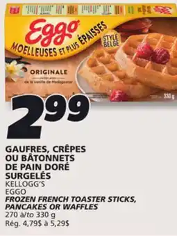 IGA KELLOGG'S EGGO WAFFLES offer
