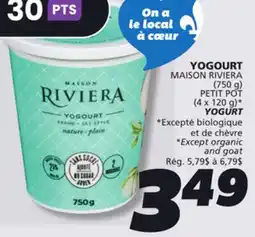IGA MAISON RIVIERA YOGURT offer