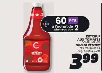 IGA COMPLIMENTS TOMATO KETCHUP offer