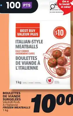 IGA VALEUR PLUS FROZEN MEATBALLS offer