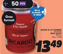 IGA RICARDO MEAT SAUCE offer