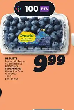 IGA DRISCOLL'S BLUEBERRIES offer