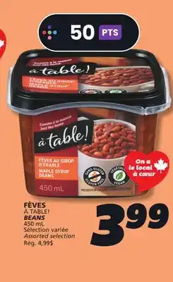 IGA À TABLE! BEANS offer