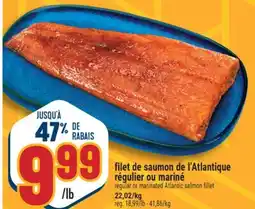 Marché Adonis FILET DE SAUMON DE L'ATLANTIQUE RÉGULIER OU MARINÉ | REGULAR OR MARINATED ATLANTIC SALMON FILLET offer