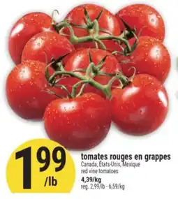 Marché Adonis TOMATES ROUGES EN GRAPPES | RED VINE TOMATOES offer