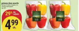 Marché Adonis POIVRONS DOUX ASSORTIS | ASSORTED SWEET PEPPERS offer