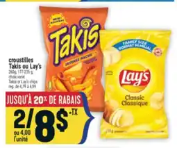 Marché Adonis CROUSTILLES TAKIS OU LAY'S | TAKIS OR LAY'S CHIPS offer