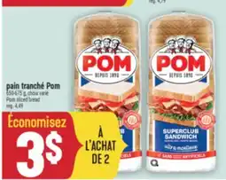 Marché Adonis PAIN TRANCHÉ POM | POM SLICED BREAD offer