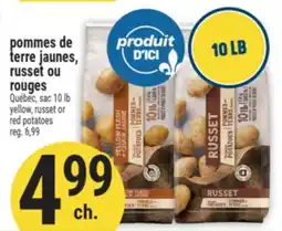 Marché Adonis POMMES DE TERRE JAUNES, RUSSET OU ROUGES | YELLOW, RUSSET OR RED POTATOES offer