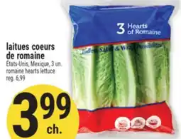 Marché Adonis LAITUES COEURS DE ROMAINE | ROMAINE HEARTS LETTUCE offer