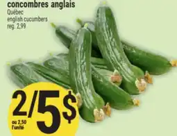 Marché Adonis CONCOMBRES ANGLAIS | ENGLISH CUCUMBERS offer