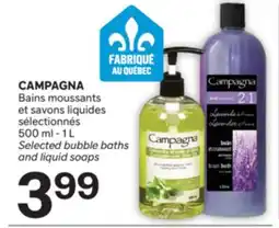 Brunet CAMPAGNA Bains moussants et savons liquides sélectionnés offer