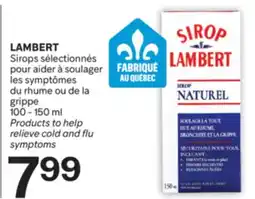 Brunet LAMBERT Sirops sélectionnés pour aider à soulager les symptômes du rhume ou de la grippe offer