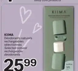 Brunet KIIMA Déodorants naturels rechargeables sélectionnés offer