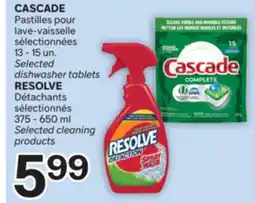 Brunet CASCADE Pastilles pour lave-vaisselle sélectionnées, RESOLVE Détachants sélectionnés offer